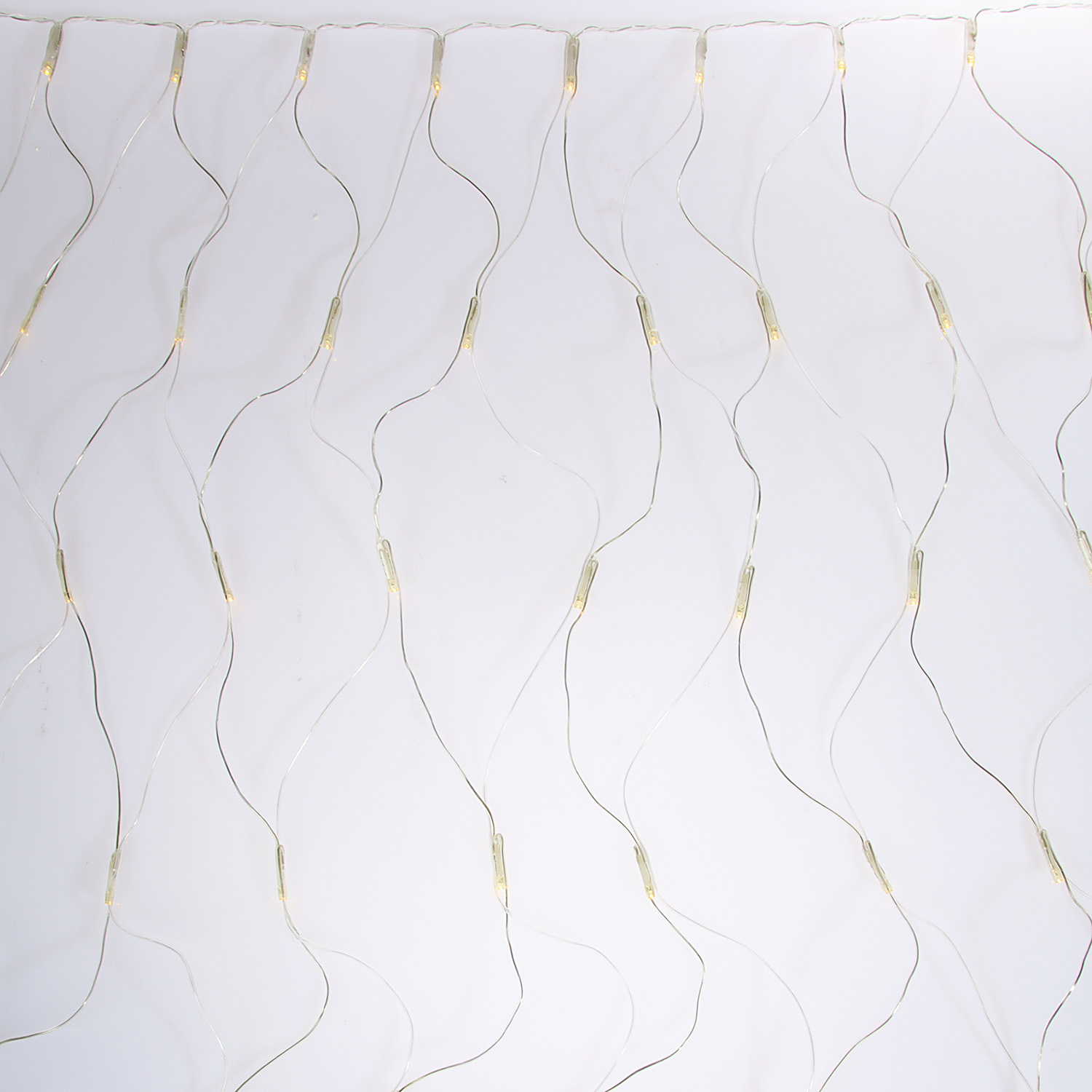 Гирлянда уличная Сеть, 24 В, VEGAS, 1,2х1 м, 144 лампы, желтый, прозрачный провод