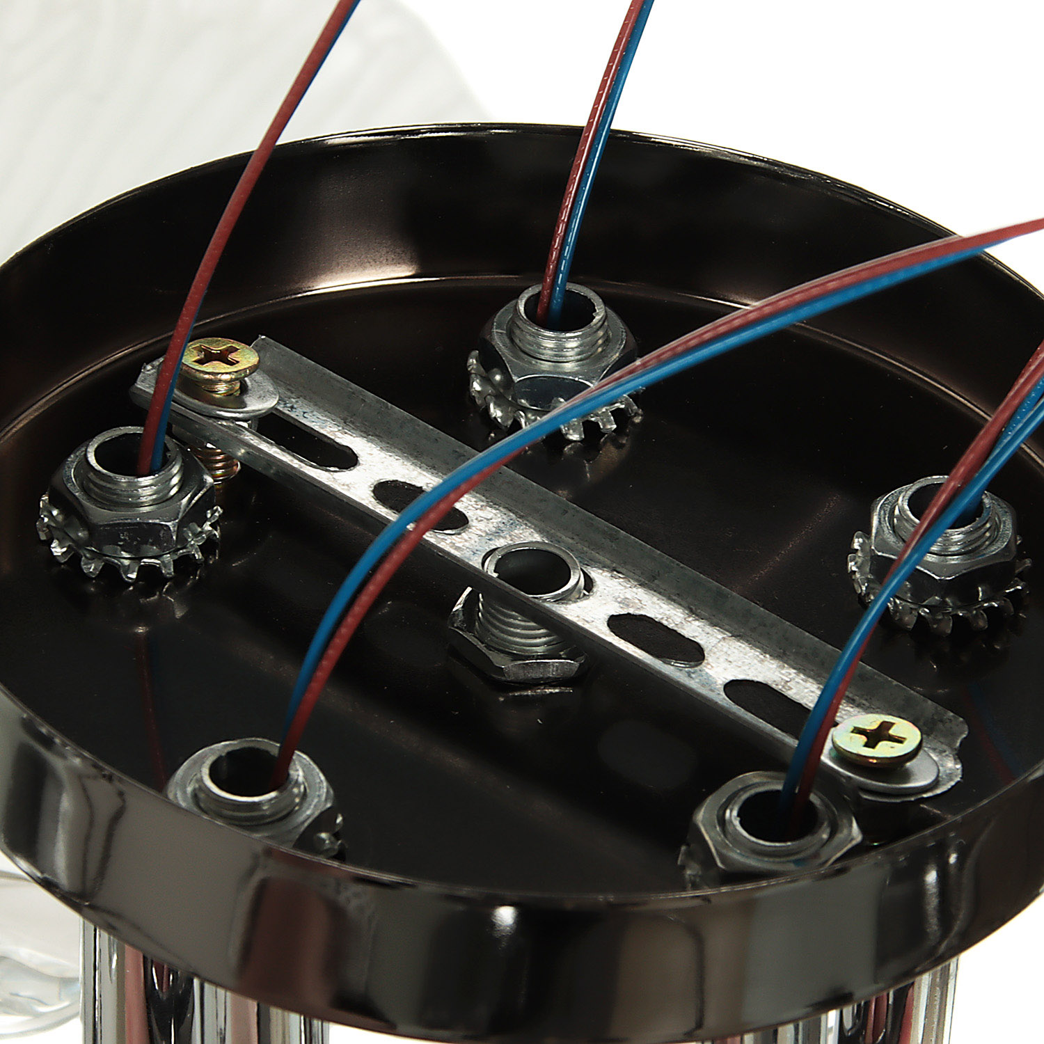 Люстра Verner Lighting А2648/5, 40 Вт, Е27, 5 ламп, черный/хром