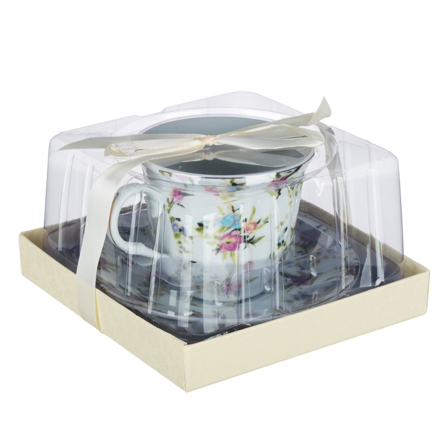 Весенний аромат Набор чайный 2 пр., 220мл, 14см, фарфор, 4 дизайна Весенний аромат Набор чайный 2 пр., 220мл, 14см, фарфор, 4 дизайна