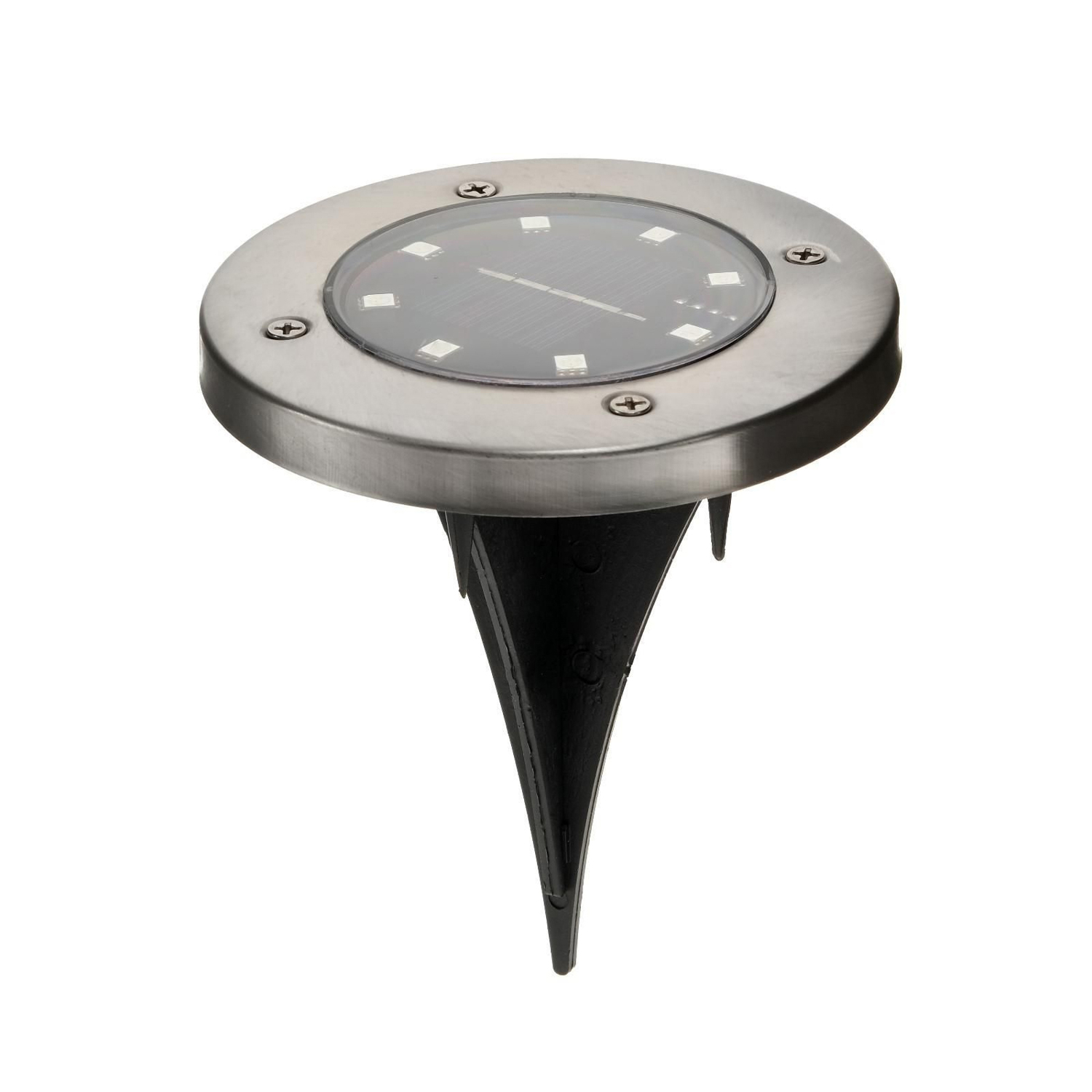 яяяСветильник грунтовый герметичный светодиодный на солнечной батарее 3 Вт, 8 LED, IP66, 6500 K 4597937