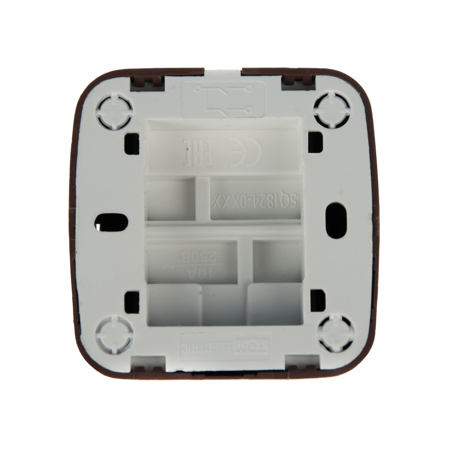 Выключатель Дача ОП 2кл. венге 10А Народная SQ1824-0042