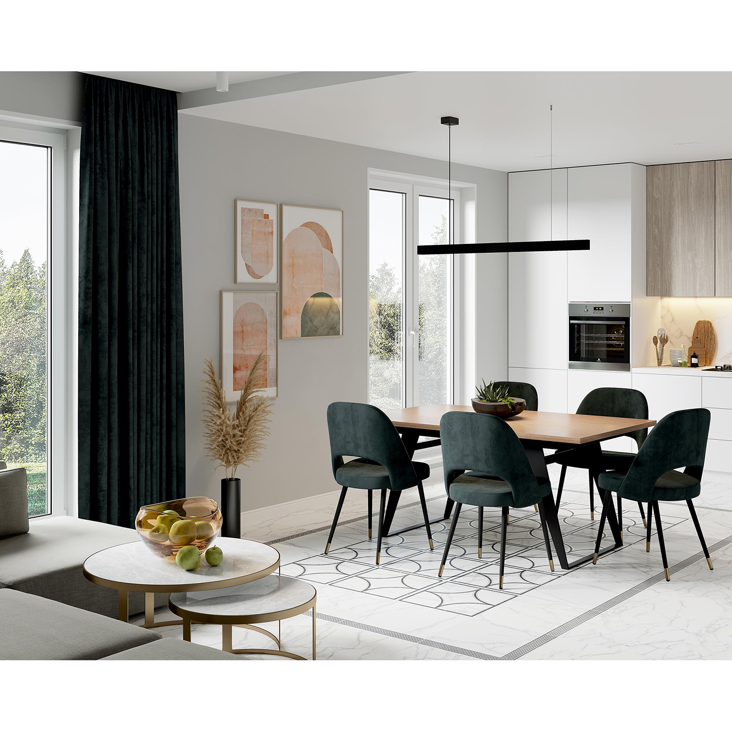 Керамогранит 1.44 м² LB Ceramics Каррара Нова 6260-0080-1001, 603x300х8.5 мм, белый