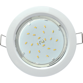 Светильник встраиваемый GX53 H4 Ecola FW53H4ECB, без рефлектора, белый