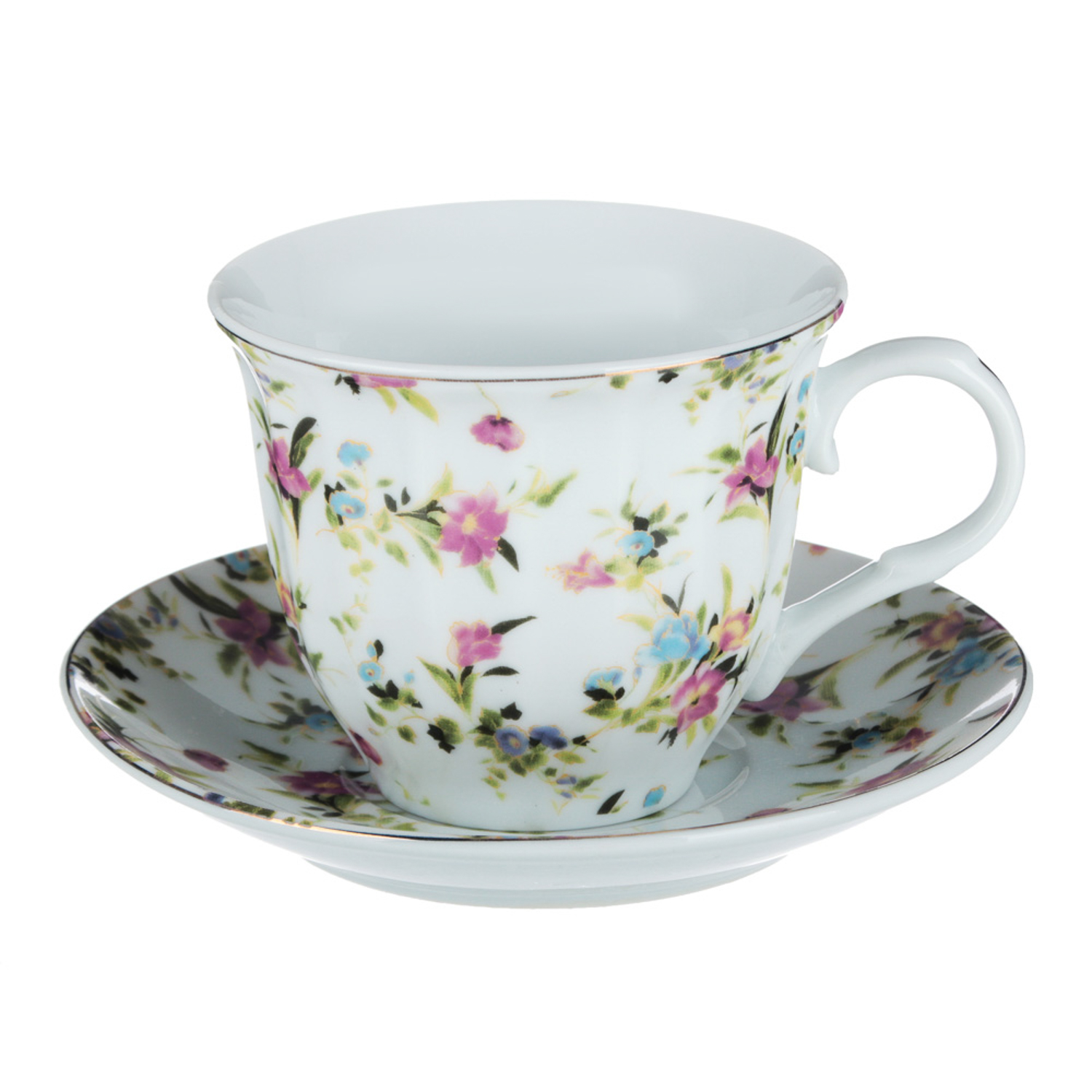 Весенний аромат Набор чайный 2 пр., 220мл, 14см, фарфор, 4 дизайна Весенний аромат Набор чайный 2 пр., 220мл, 14см, фарфор, 4 дизайна