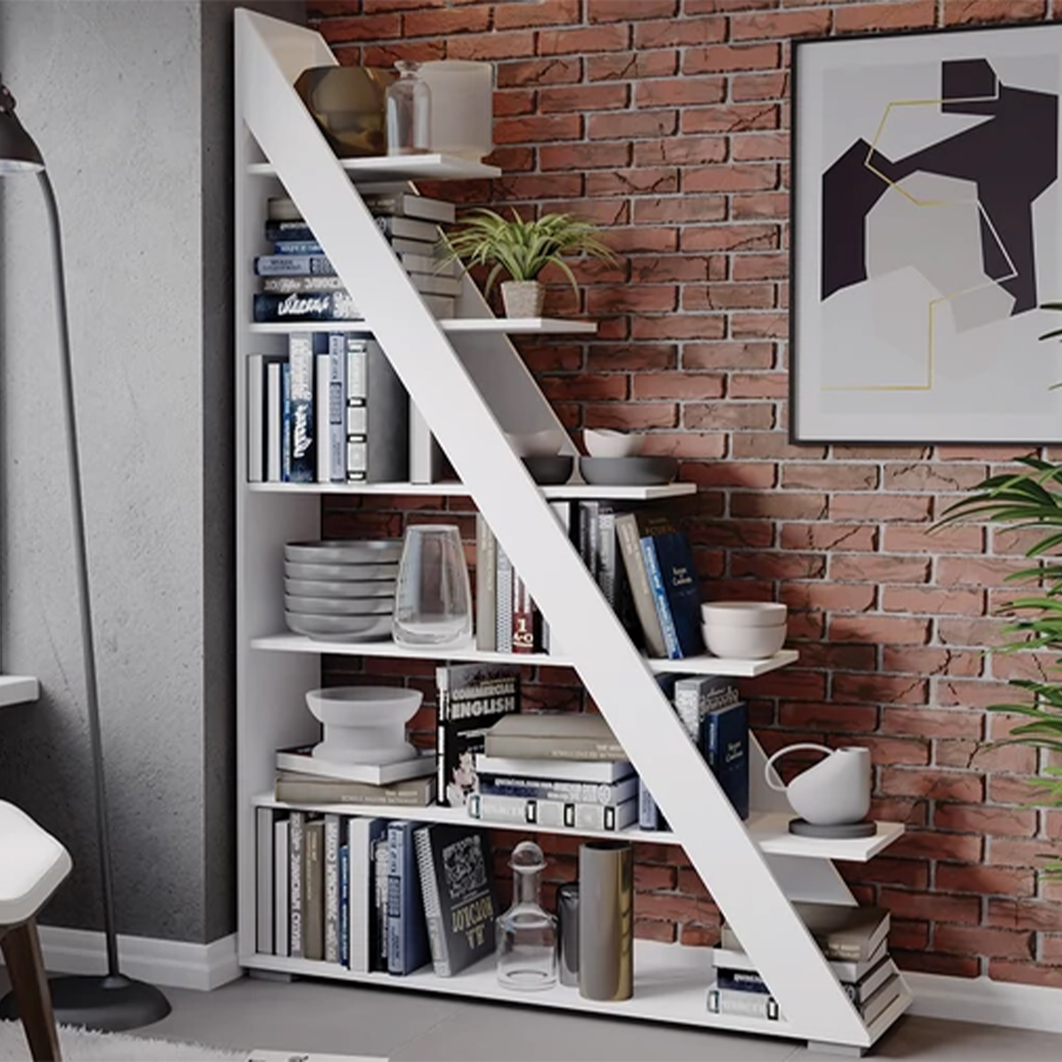 Стеллаж 1200*300*1800 тип 14 Белый *1