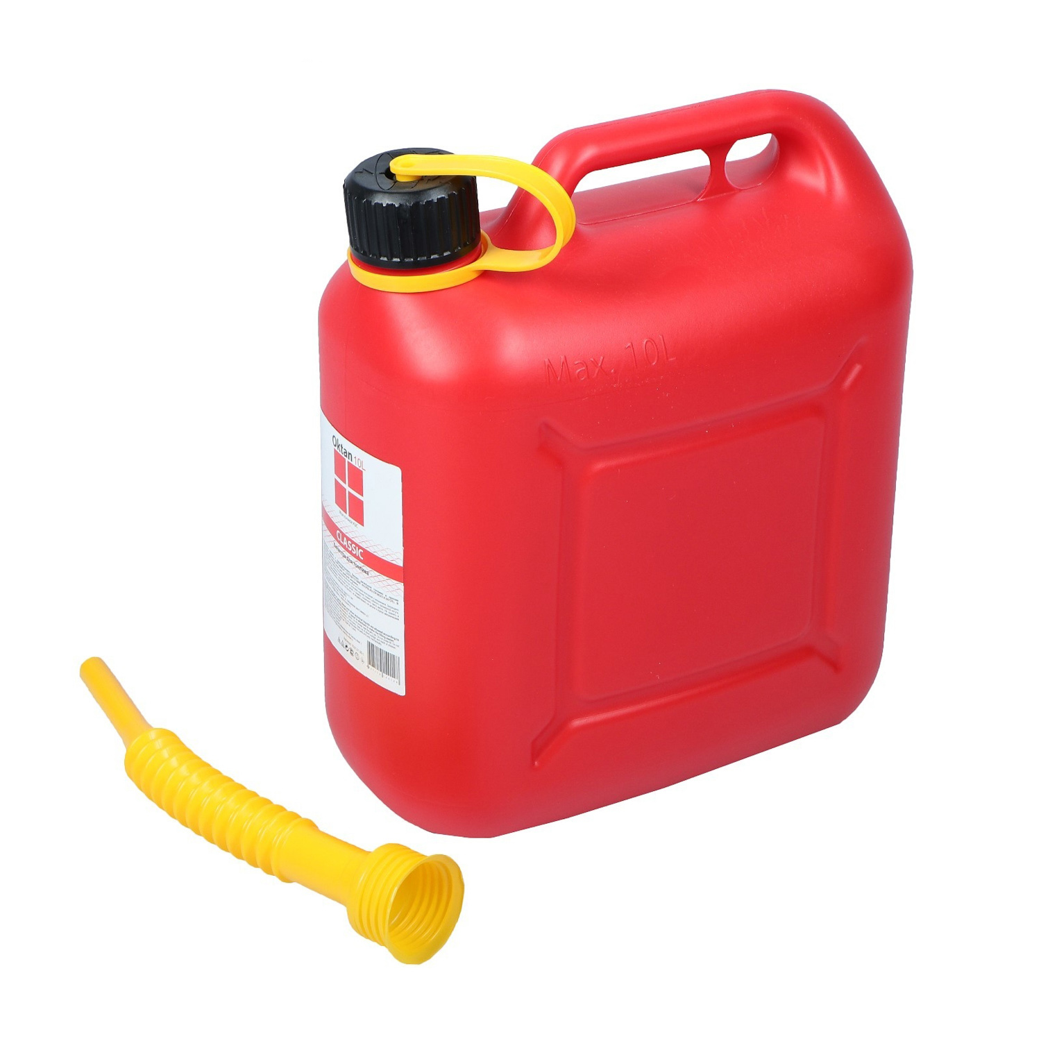 Канистра Oktan ГСМ, 10 л, пластиковая, красная 2578000