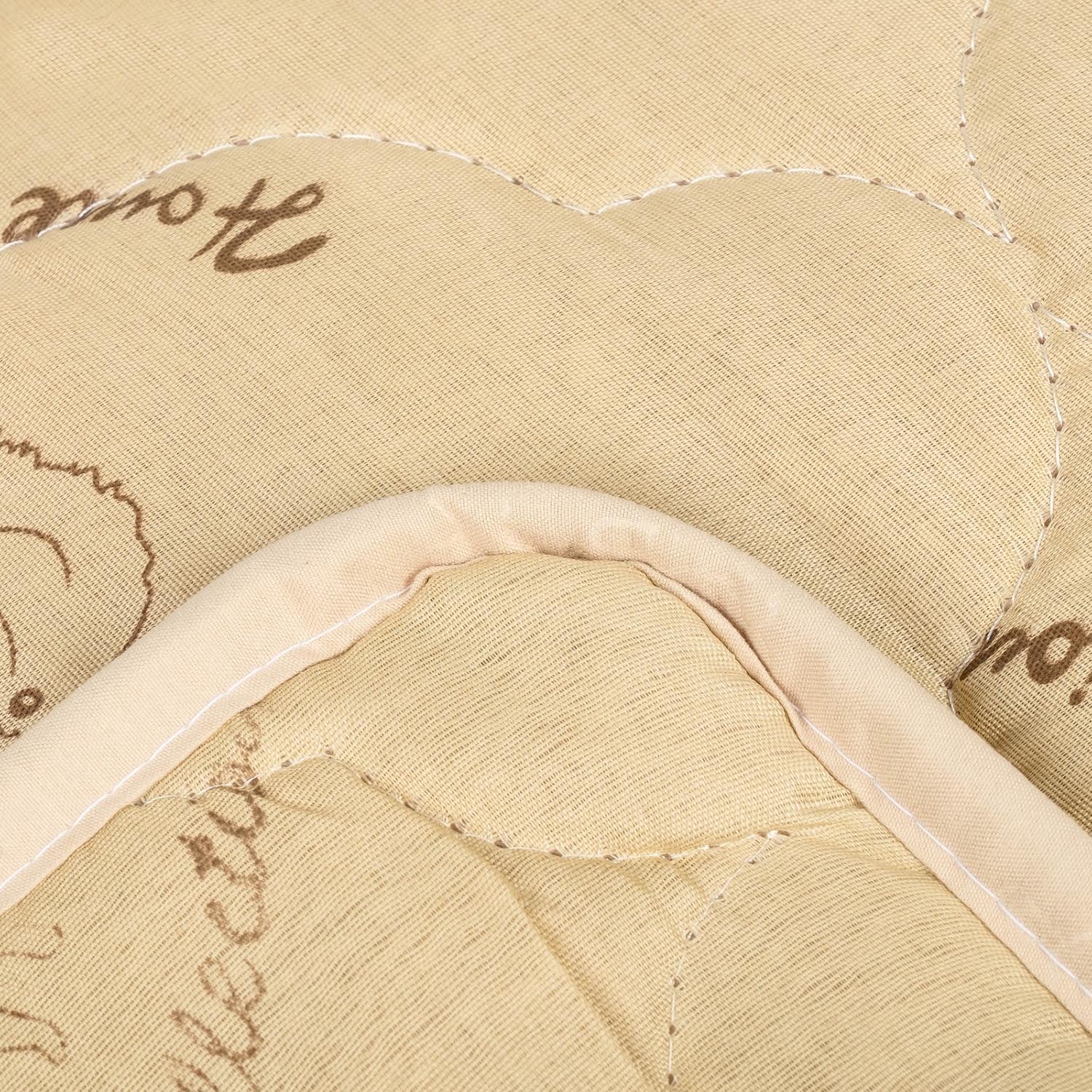 Одеяло Верблюжья шерсть 172*205см облегченное п/э, Эконом, пакет Адамас *1/10