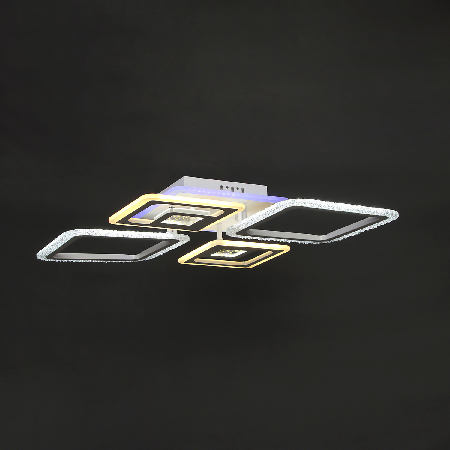 Люстра YH833/2+2 LED 3000K-6500K+RGB (d-730; h-100) пульт VERNER LIGHTING *1