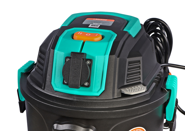 Пылесос строительный 1400Вт объем бака 20л шланг 2,5м d шланга 38мм VC1420 Sturm *1