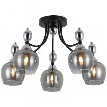 Люстра IL8258-5COU-79 BK CR Е27 60Вт S=30м2  *1