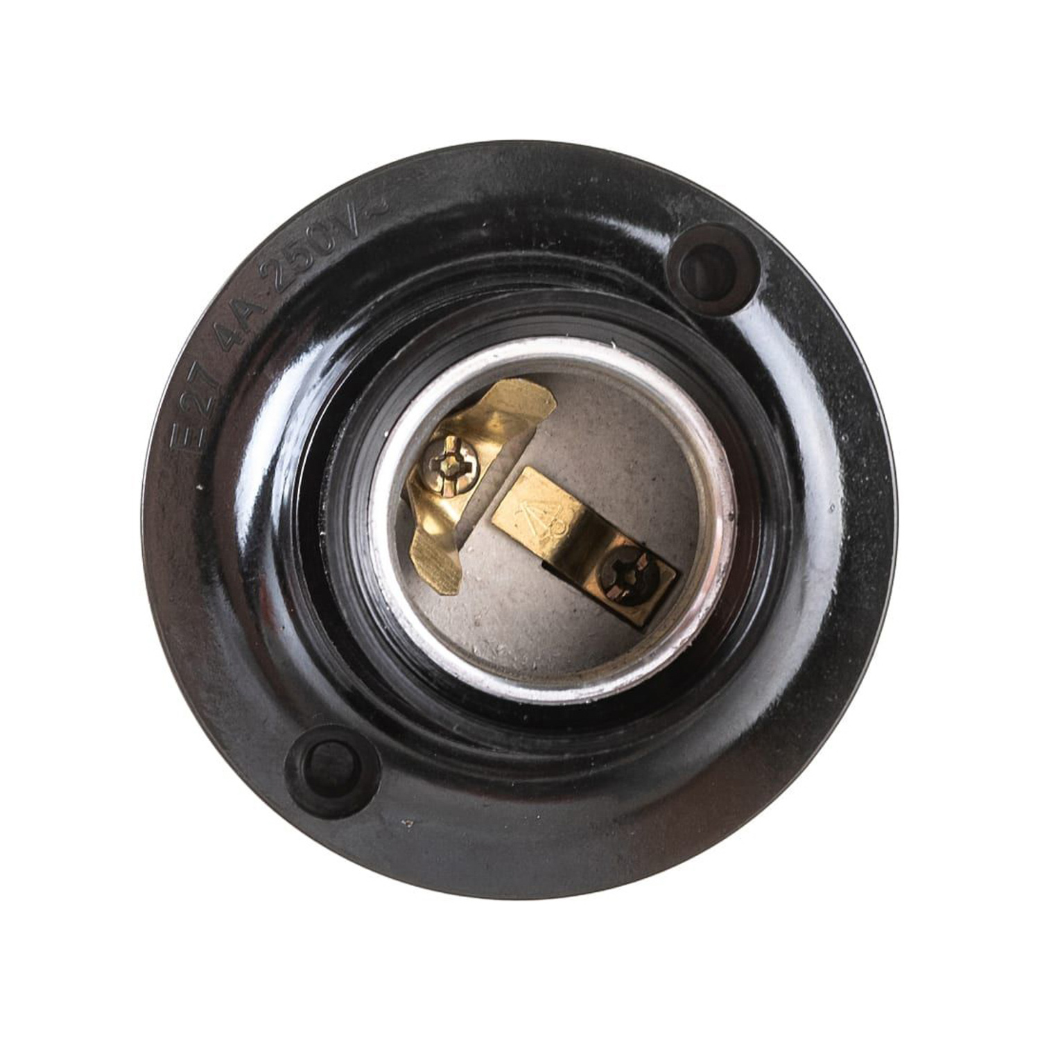 Патрон карболитовый E27 потолочный 4А 250В инд. упак. черн. UNIVersal 5560729