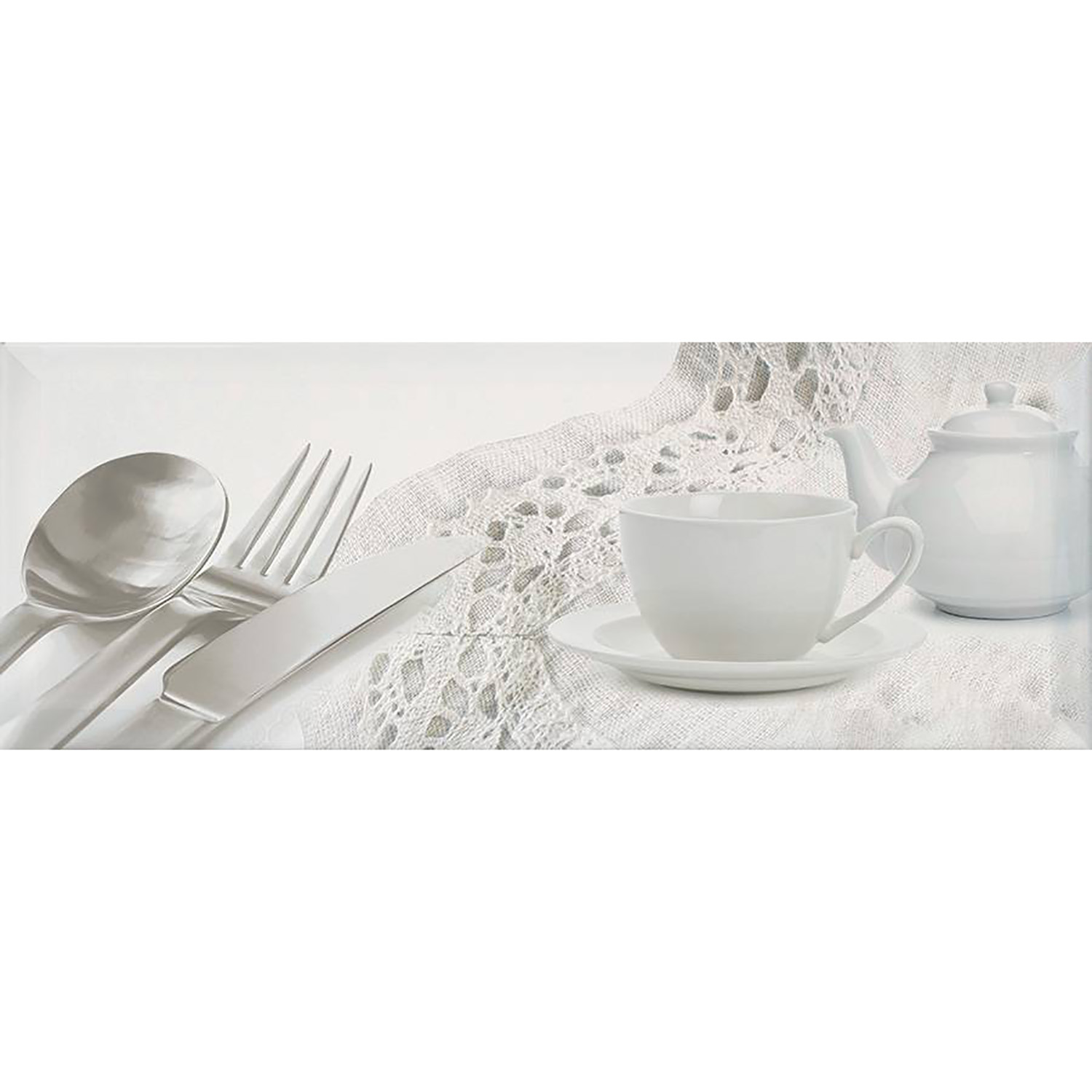 Декор Bingo белый 40*15 Д125061-1 посуда 1 Inter Cerama *1/15