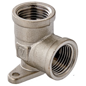 Уголок сантехнический с креплением 1/2"(Ø15) М/М VALTEC 751 *10/90