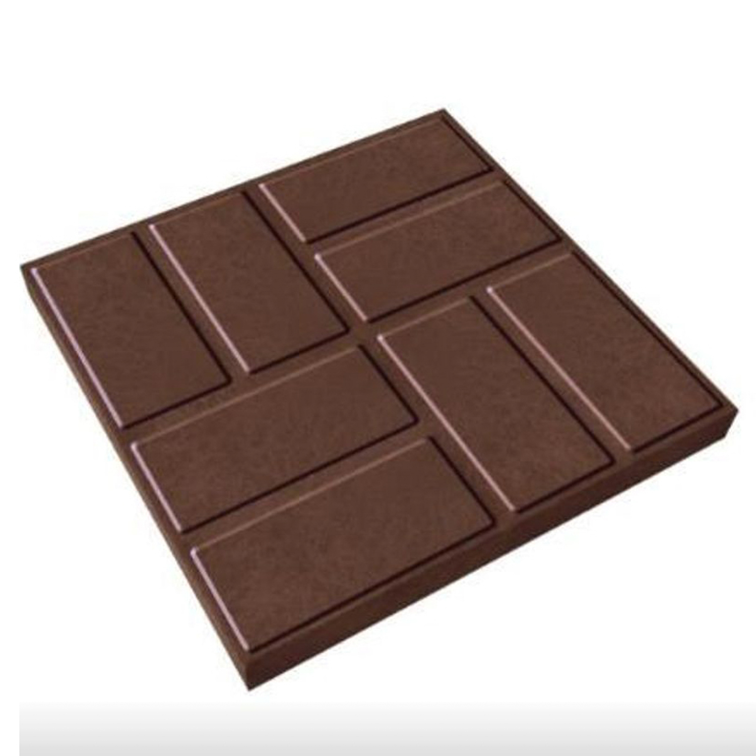 Плитка тротуарная полимерпесчаная 250*250*20 мм коричневая