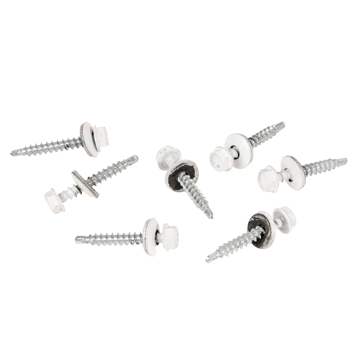 Саморезы кровельные BROZEX пакет 4,8*35 (10шт) RAL 9003 белый *10/100