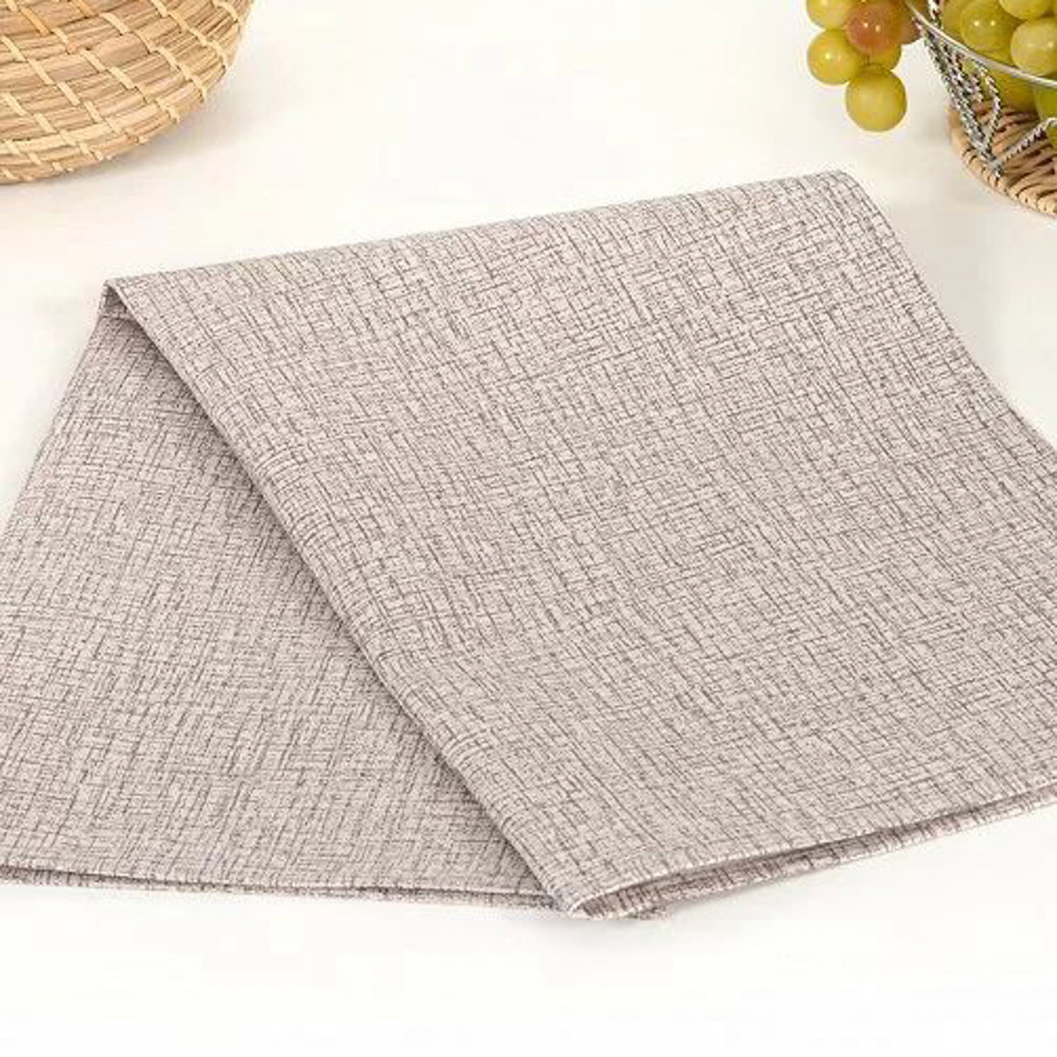 Полотенце рогожка 48*60см на хангере Лен капучино Touch *6/84