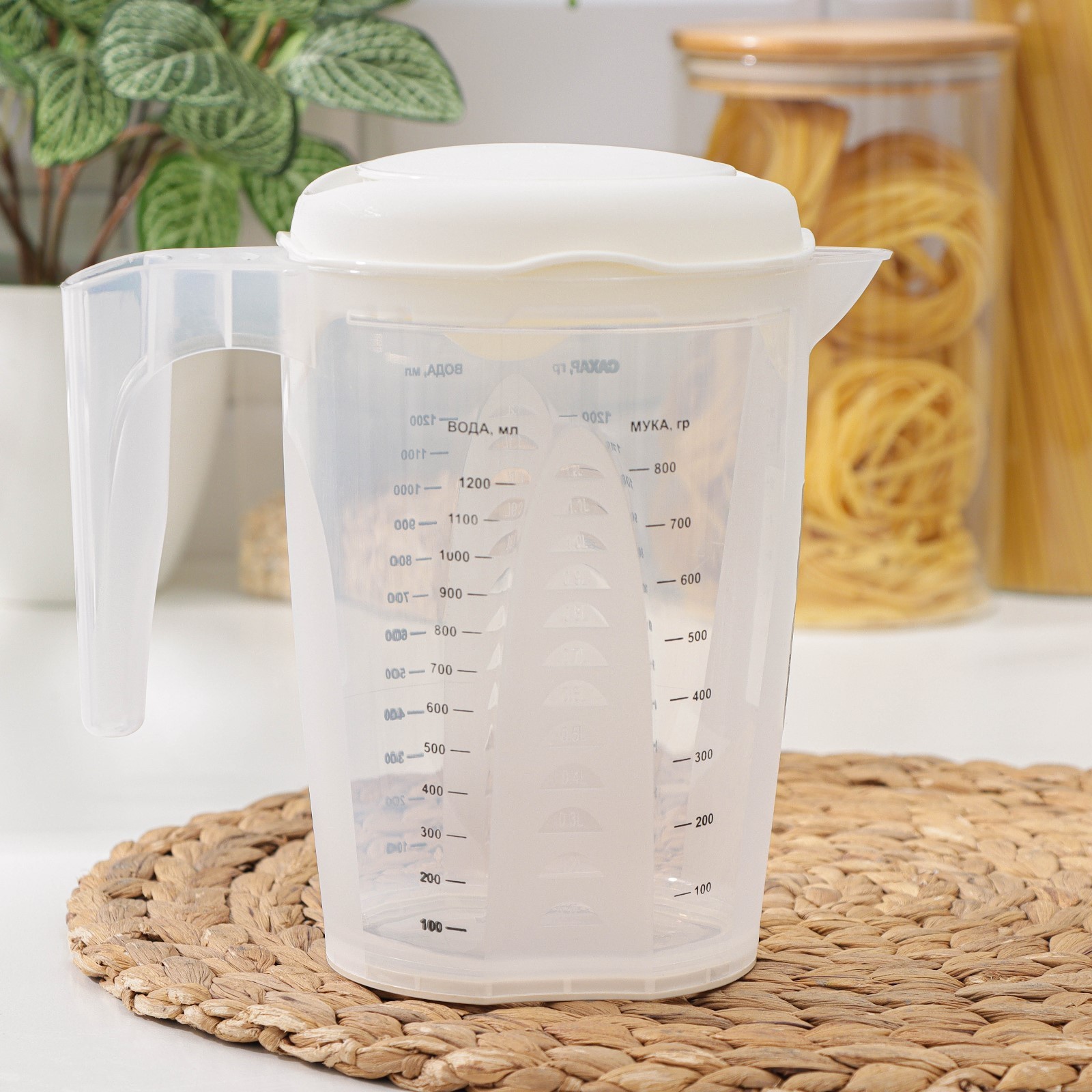 Емкость д/продуктов д/Миксера пластм. 1,5л цвет микс PT1148 ("Plast Team") *1/8/16 Емкость д/продуктов д/Миксера пластм. 1,5л цвет микс PT1148 ("Plast Team") *1/8/16