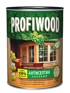Антисептик для дерева алкидный лаковый рябина 0,7 кг PROFIWOOD*1/14/490
