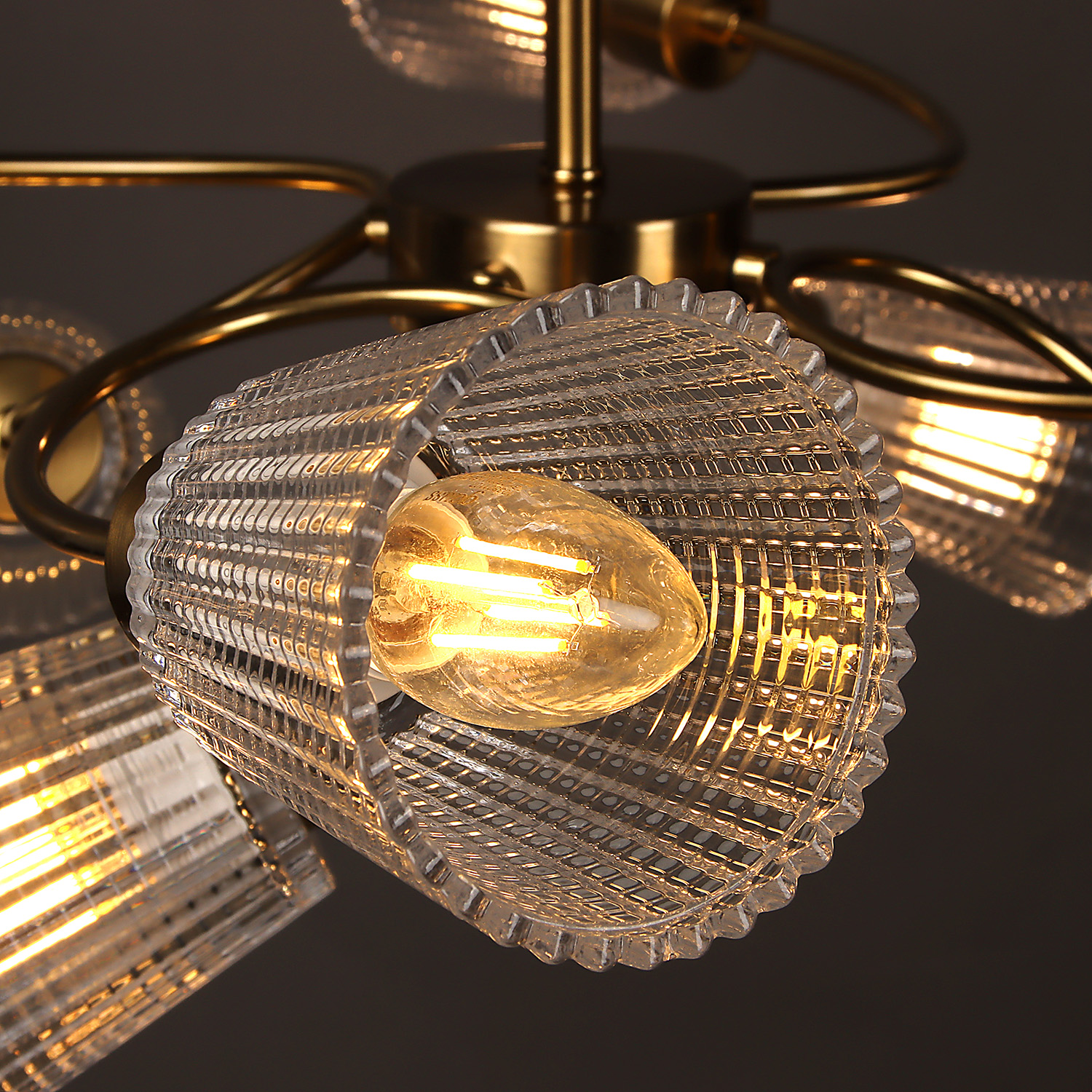 Люстра N6576/8 COP 8*40W E14 220V (d-720; h-310)  VERNER LIGHTING *1