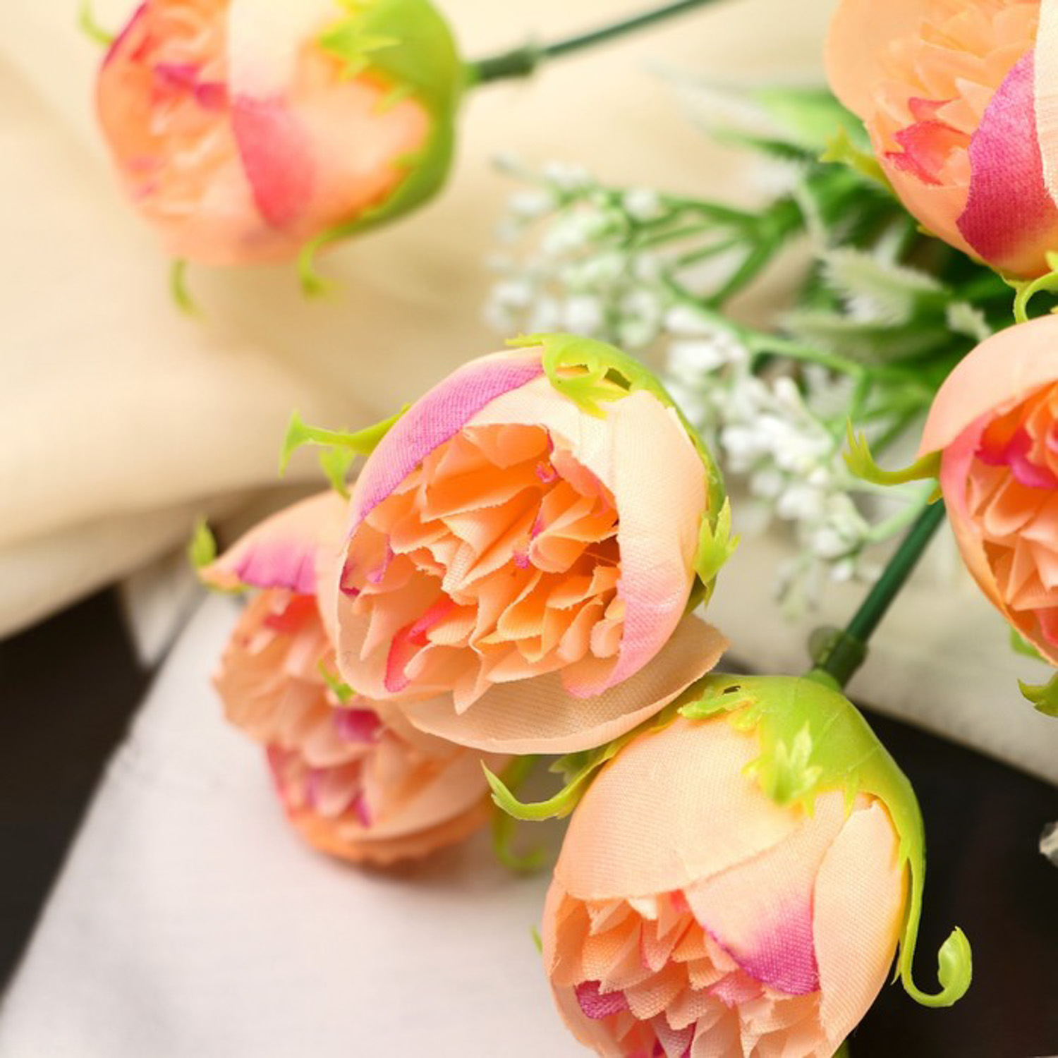 Букет "Объемные пионы" 28 см, микс 5378605