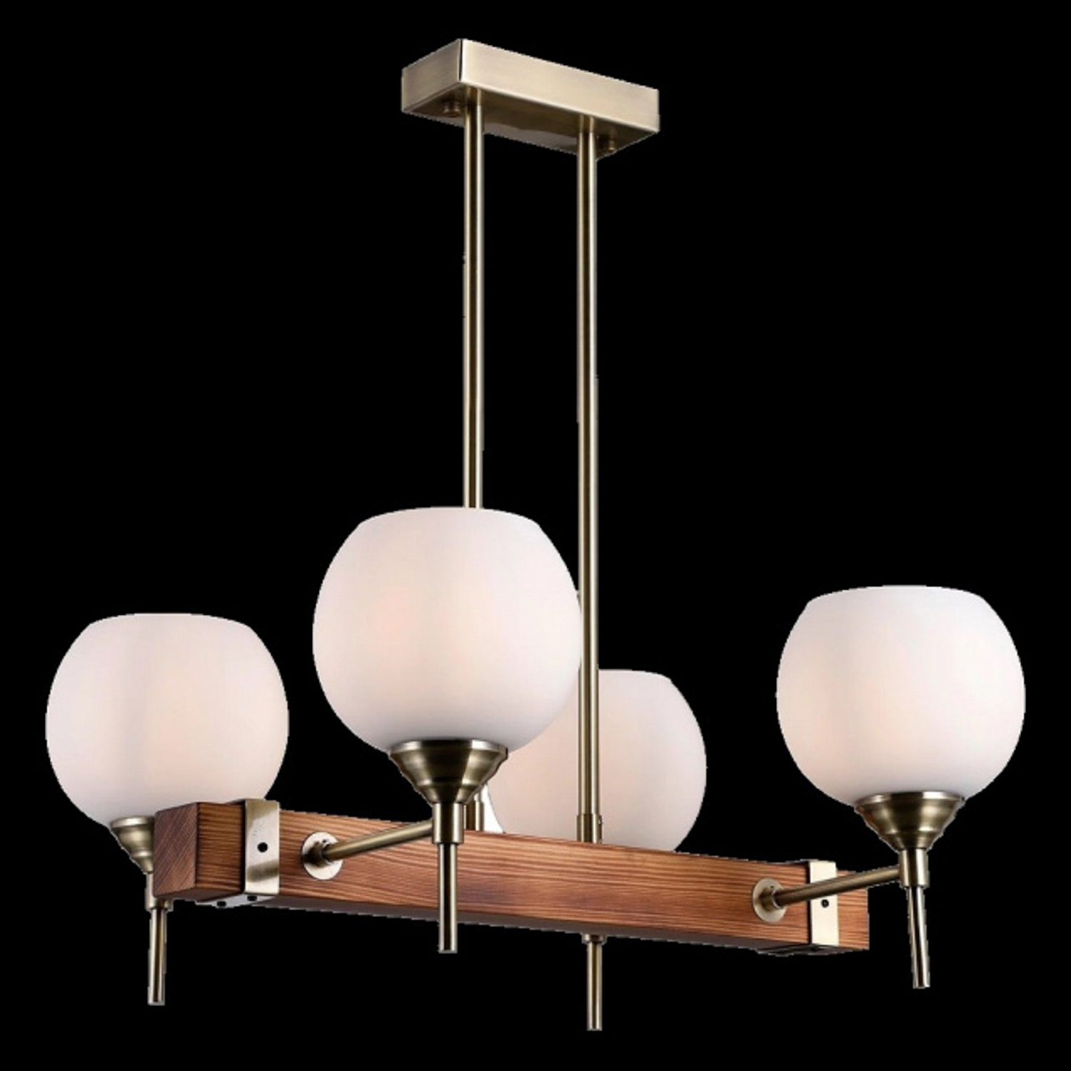 Люстра Illumico IL9745-4PSQ-79, Е27, 4 лампы, 40 Вт, цвет античная бронза