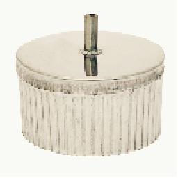 Заглушка с конденсатоотводом d115 нерж, 0,5мм по конденсату *1