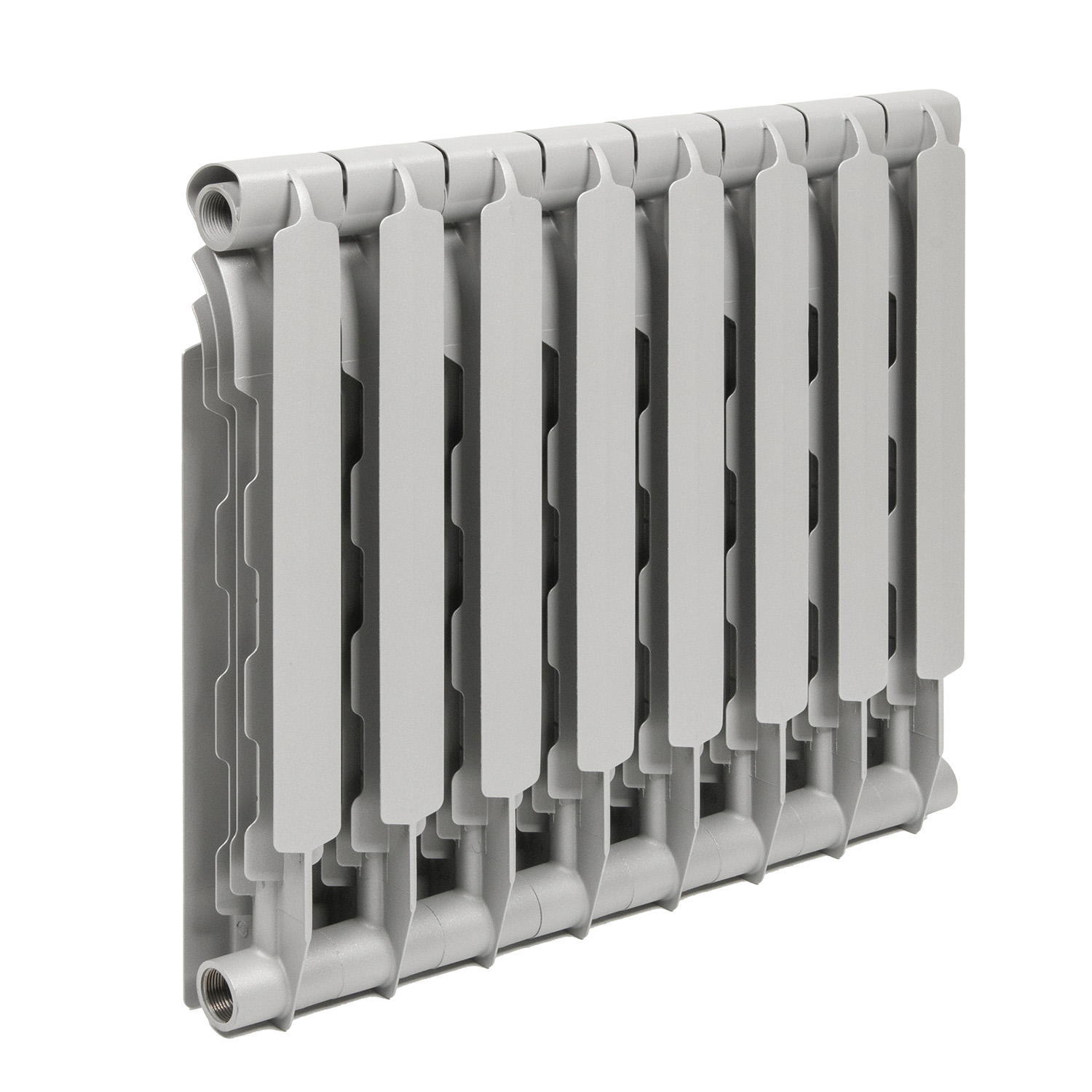 Радиатор биметаллический 8 секций Royal Thermo Revolution, 500 мм, серый