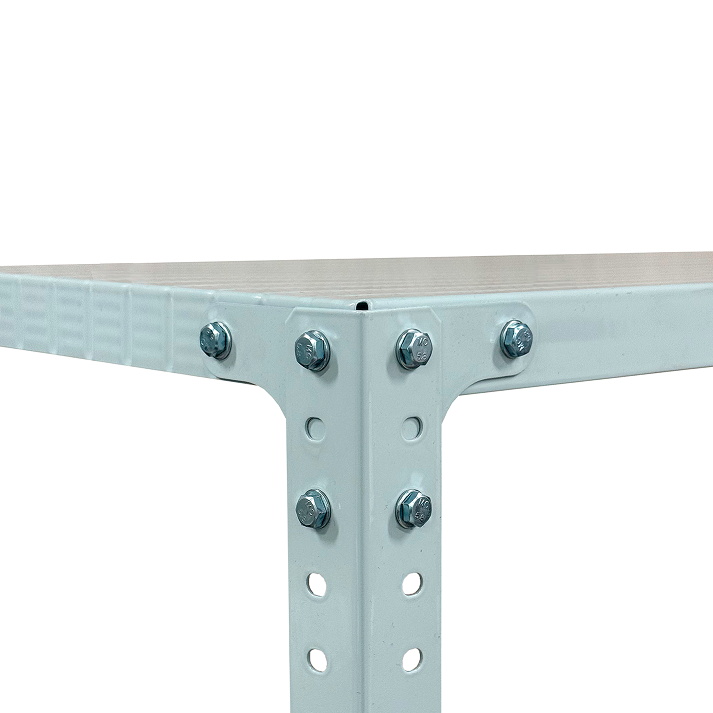 Стеллаж металл. "Steller" выс.1,95м, шир.1,0м, гл.0,4м, 4полки (мах нагр.на полку 100кг), Серый *1