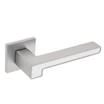 Ручка раздельная ХРОМ матовый/БЕЛЫЙ Slim H-30120-A-CRS/W Code Deco *1/18