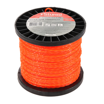 Леска 3,0мм квадрат крученый 86м бобина оранжевый (TL3535-3.0-S-86)  STURM *1/20