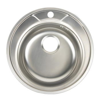 Мойка нерж. врезная 490х160мм 0,6мм (с сифоном) выпуск 3 1/2 *1/15