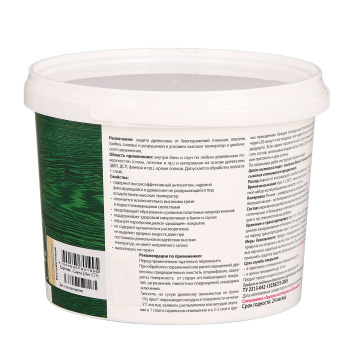 Лак акриловый для бань и саун 2,5 кг Eurotex *1/4/168