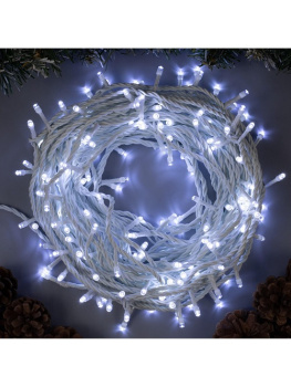 Гирлянда Нить 20м 200LED белый 8 режимов белая нить уличная 220V IP44 3584144  *1/36 Гирлянда Нить 20м 200LED белый 8 режимов белая нить уличная 220V IP44 3584144  *1/36