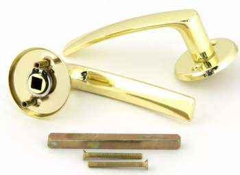 яяяРучка д/финских дверей ЗОЛОТО 016 РВ Фабрика Замков *1/5/60