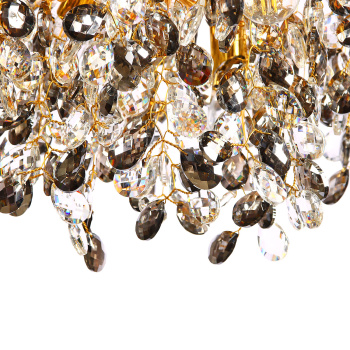 Светильник потолочный хрусталь 5509 Gold 500 мм Е14 S=16м2 золото  VERNER LIGHTING *1