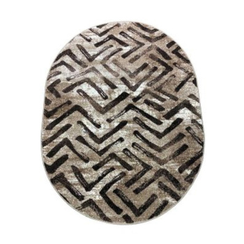 Ковер Фризе Эспрессо f4652/b5о/es ОВАЛ 0,8*1,5 (1шт=1,06м2)