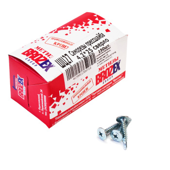 Саморезы прессшайба BROZEX коробка 4,2*25 сверло (150шт) *10
