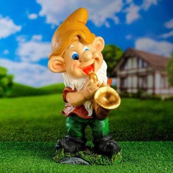 Садовая фигура "Гном с саксафоном" 22х42см 7025693