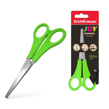 Ножницы детские 13,5см ErichKrause "Joy" с закруглён концами лезв и лин микс 3В 15033 1037337