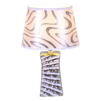 яяяЛампа настольная 01839-0.7-01 Е14 40Вт (керамика+абажур) *1