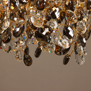 Светильник потолочный хрусталь 5509 Gold 500 мм Е14 S=16м2 золото  VERNER LIGHTING *1