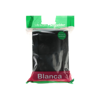 Розетка "BLANCA" СП 2-мест. антрацит з/к з/ш крышка IP44 16А 250В BLNRS441126 *1/5/10