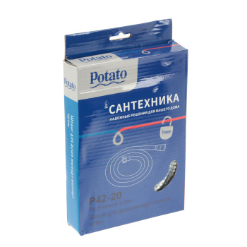 Шланг для душа 2м Potato P42-20 *1/10