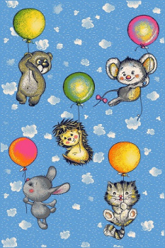 Ковер 2000х1500 мм Витебские ковры Радуга, ворсовый, 3 м²