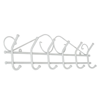 Вешалка настенная "Ажур-6" шир.680мм 6крючков Белый ВНА 201 Б ("ЗМИ") *1/5