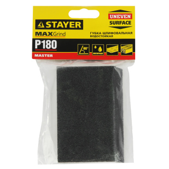 Губка шлифовальная Р180 26х42х68х100мм угловая арт.3561-180 STAYER *1/200
