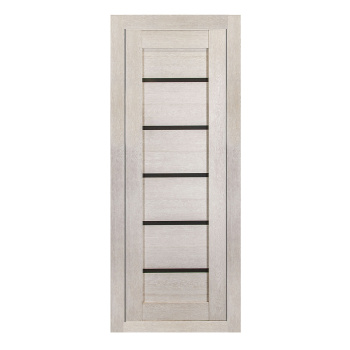 Дверное полотно остекленное BROZEX-WOOD Comfort-2, 2000х800х36 мм, светлый кедр 3D