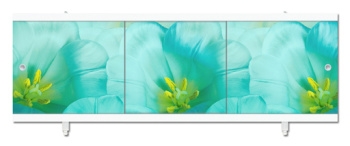 Экран под ванну "Ультра легкий АРТ" Цветочная история 1,48м *2