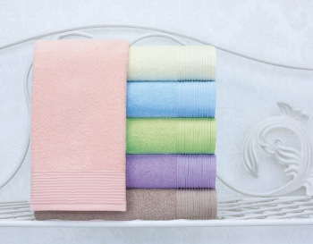 Полотенце махровое 70*130см Палитра аметистовый 300гр/м2 Самойловский текстиль *2/10