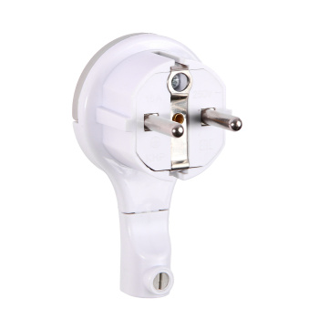 Вилка штеп.-невидимка электрич. с заземл. бел. 16А 250В *1/20/100